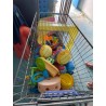 1 lot de jouets divers pour enfant comprenant environ : 39 anneaux 7 arrosoirs 7 moulins à eaux 41 pelles et râteaux 12 sauts 7 