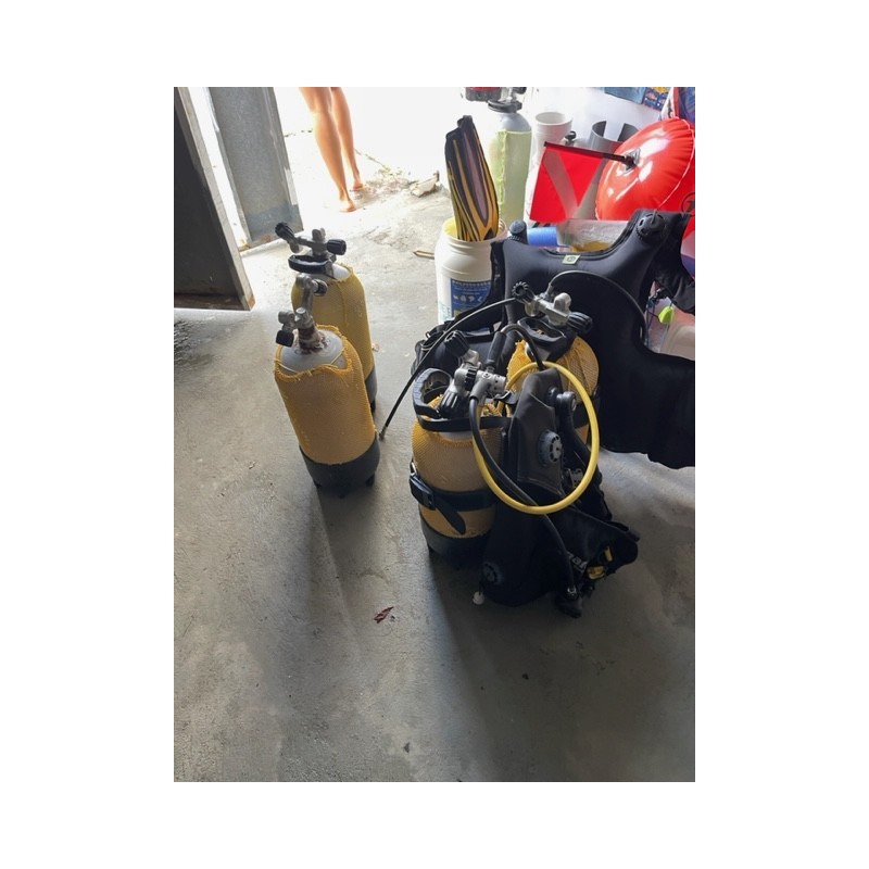 1 lot de 11 bouteilles de plongée ROTH de 12 et 10 Litres