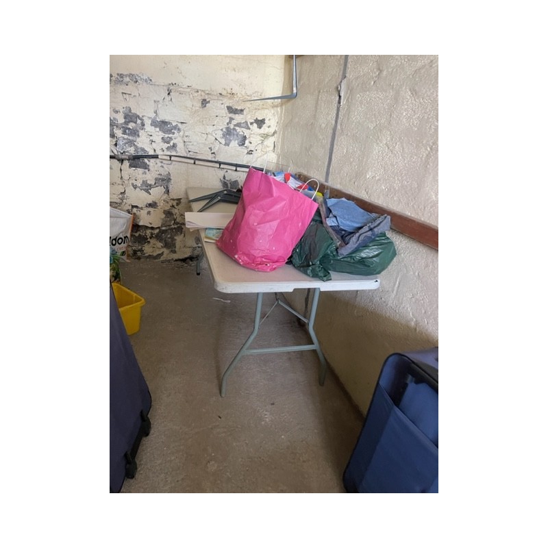 1 lot de 6 tables en plastique pliables