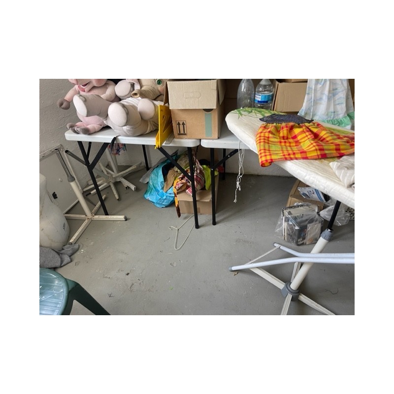 1 lot de 6 tables en plastique pliables