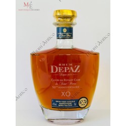 RHUM DEPAZ. CUVEE DU ROTARY CLUB DE SAINT-PIERRE - 50EME ANNIVERSAIRE.