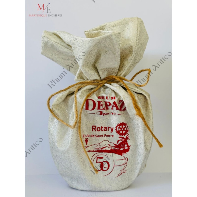 RHUM DEPAZ. CUVEE DU ROTARY CLUB DE SAINT-PIERRE - 50EME ANNIVERSAIRE.