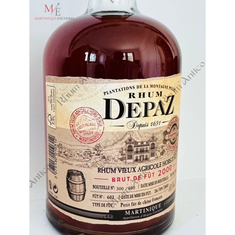 DEPAZ. BRUT DE FUT 2000. HORS D'AGE.