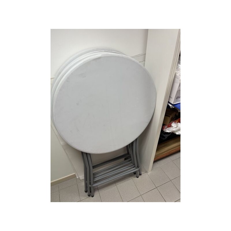 1 lot de 4 mange-debout en métal et résine