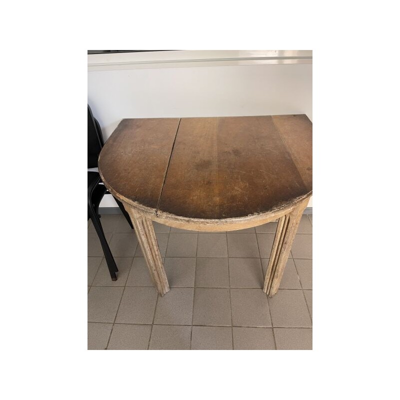 1 console ou allonge demi lune en bois