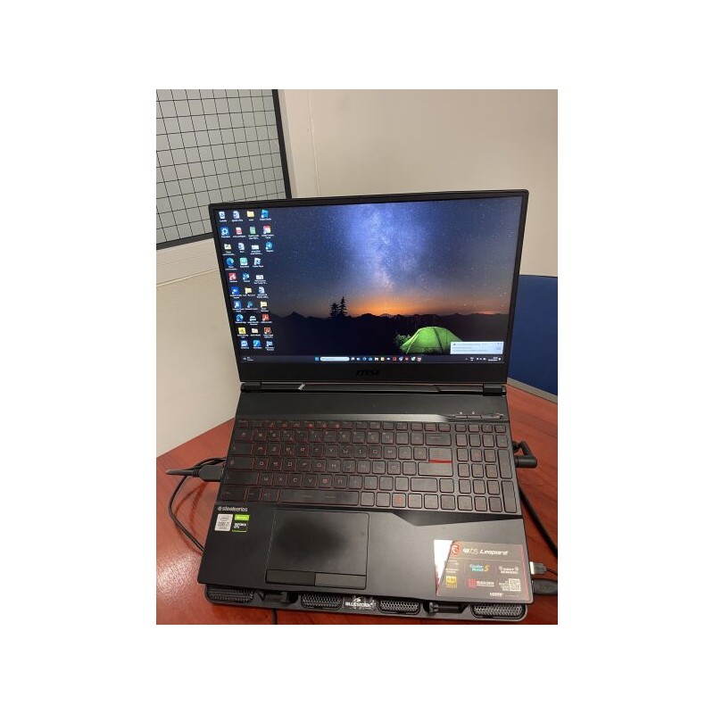 1 écran ACER 27 pouces 1 ordinateur portable MSI GL LEOPARD CORE I7, année 2021