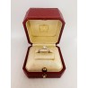 CARTIER Bague en platine ornée en serti griffe d'un diamant en brillant 0,33 cts environ. N° individuel TN3509. Poids total : 2,
