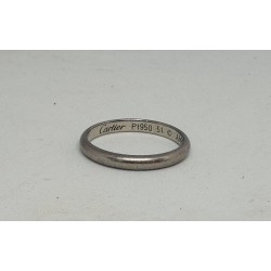 CARTIER Alliance en platine. Référence AMB784. TDD 50-51. Poids : 2,90 g.