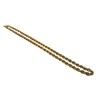 Intéressant double collier torsadé en or jaune 750 millièmes (18K) composé de deux ras-de-cou avec leurs fermoirs respectifs. Po