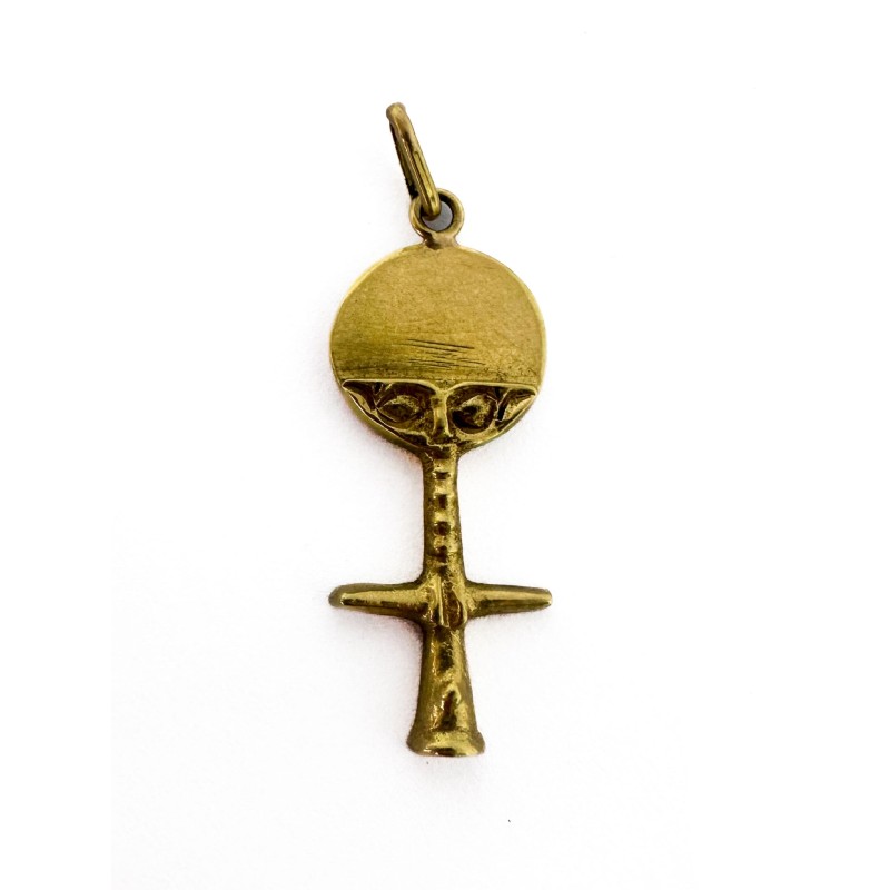 Pendentif ASHANTI en or jaune 750 millièmes (18K). Poids : 3,51 g