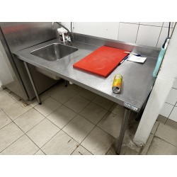 1 évier en inox 1 bac