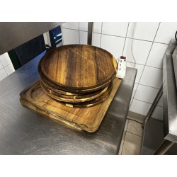 14 plateaux en bois dépareillés