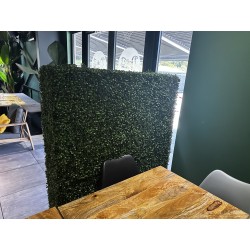 3 murs végétaux artificiels formant haies décoratives