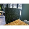 3 murs végétaux artificiels formant haies décoratives