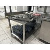 1 table chef formant buffet en inox H : 160 cm - L : 180 cm - Pr 80 cm