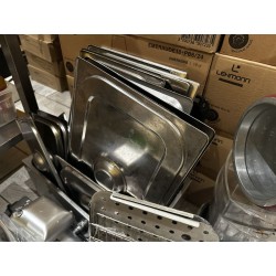 25 bacs gastro dépareillés en inox