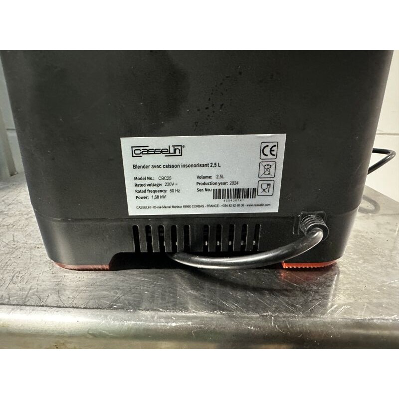 1 blender mixer à caisson insonorisé CASSELIN (anc ref 26/83)