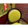 12 chaises de style Louis XVI, assise en simili cuir jaune H : 101 cm - L : 60 cm - Pr : 43 cm vente privée conseillée