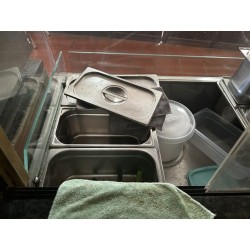 1 lot de 16 bacs gastro en inox