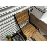1 bureau en fibres de bois 1 fauteuil de bureau en tissu 1 chaise visiteur en bois
