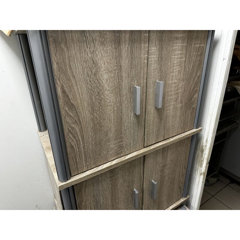 2 étagères en fibres de bois 2 niveaux