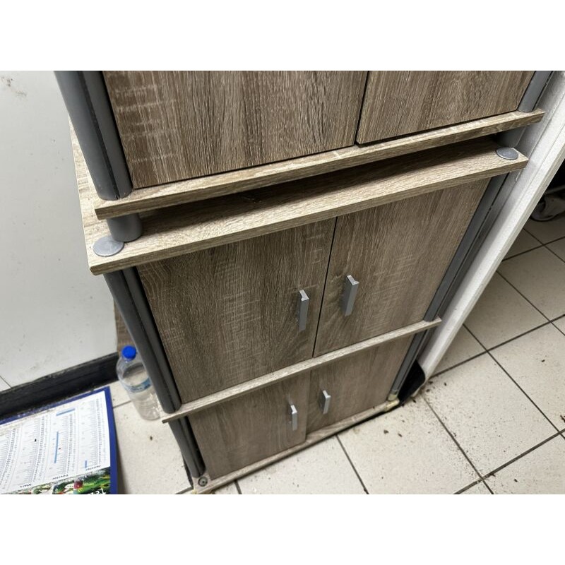 2 étagères en fibres de bois 2 niveaux