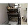 1 ensemble d'échelles à pâtisserie en inox avec grilles et plaques : 1 x 16 niveaux 2 x 18 niveaux 2 x 20 niveaux