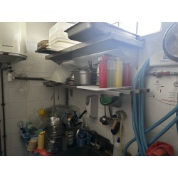4 étagères suspendues en inox
