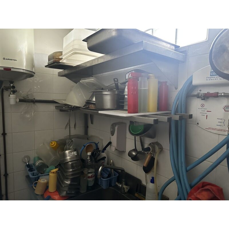 4 étagères suspendues en inox