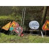 2 panneaux de chantiers