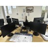 1 écran Samsung S24F350FHR (manque 1 écran au regard du RJ) 6 écrans IIYAMA PL2483H 1 clavier + souris LOGITECH