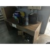 2 bureaux dépareillés en fibres de bois 2 chaises de bureau
