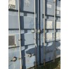 1 container bleu dernier voyage, environ 20 pieds année 2002