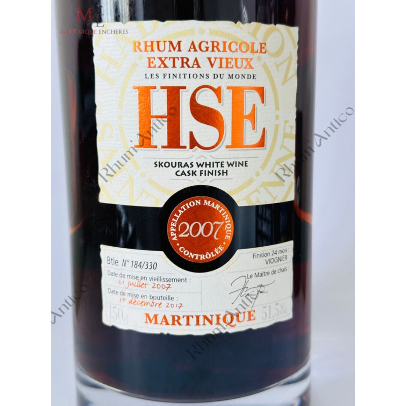 HSE (HABITATION SAINT-ETIENNE). SKOURAS WHITE WINE CASK FINISH. 2007.