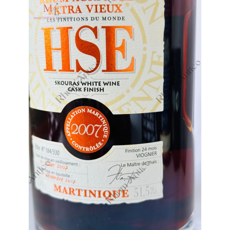 HSE (HABITATION SAINT-ETIENNE). SKOURAS WHITE WINE CASK FINISH. 2007.