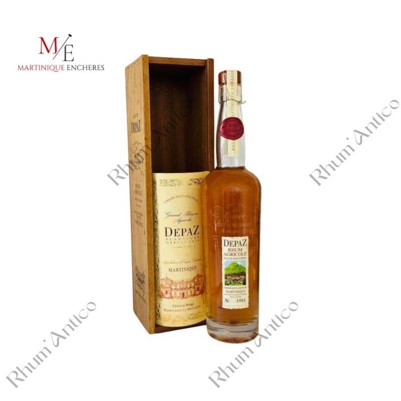 RHUM DEPAZ. 1902-2002. LA CUVEE DU CENTENAIRE MONTAGNE PELEE.