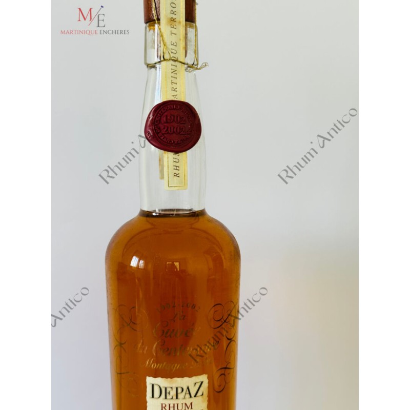 RHUM DEPAZ. 1902-2002. LA CUVEE DU CENTENAIRE MONTAGNE PELEE.