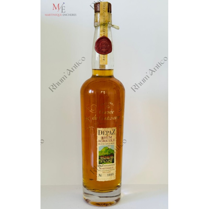 RHUM DEPAZ. 1902-2002. LA CUVEE DU CENTENAIRE MONTAGNE PELEE.