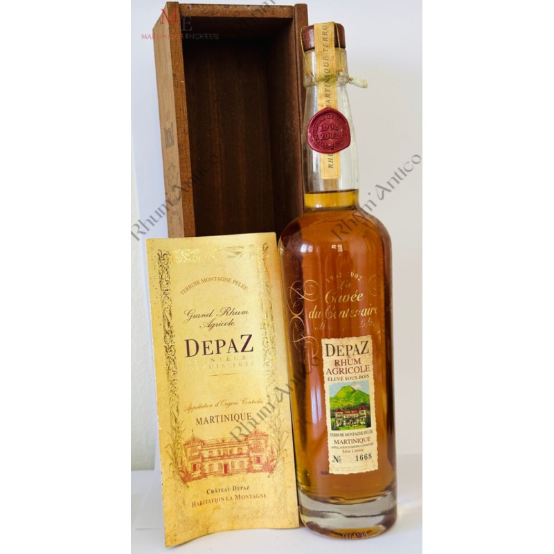 RHUM DEPAZ. 1902-2002. LA CUVEE DU CENTENAIRE MONTAGNE PELEE.