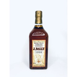 J.BALLY Rhum vieux agricole, 43°. Martinique AOC. Millésime 1998. 70 cl.