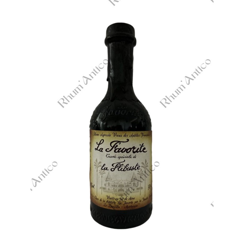 HABITATION LA FAVORITE Rhum agricole vieux, 40°, Martinique. CUVEE SPECIALE DE LA FLIBUSTE, 1988. Bouteille numérotée 2603. Bouc